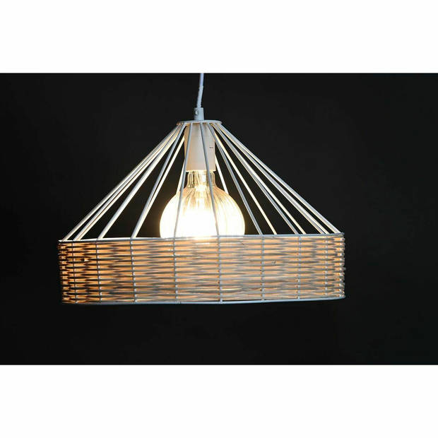 Plafondlamp DKD Home Decor 35 x 35 x 22 cm Zwart Metaal Rotan 50 W (2 Stuks)