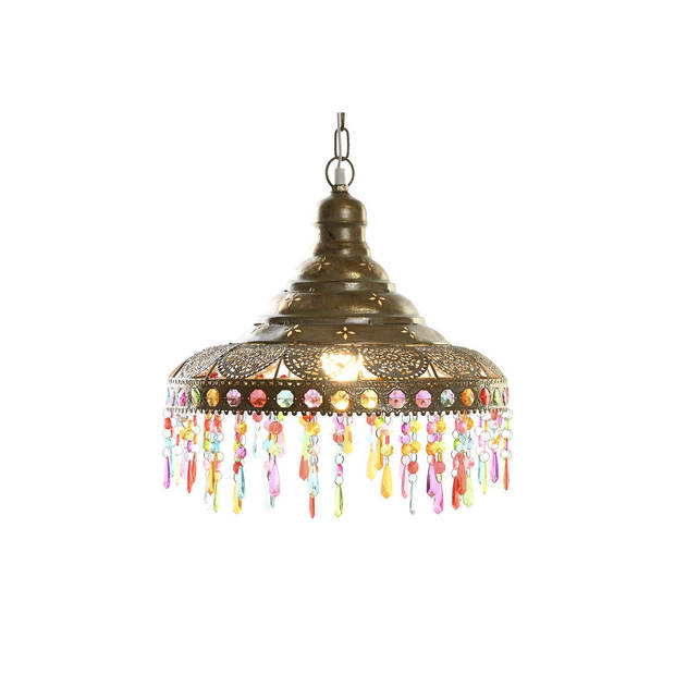 Plafondlamp DKD Home Decor 37 x 37 x 38 cm Gouden Metaal Multicolour 50 W