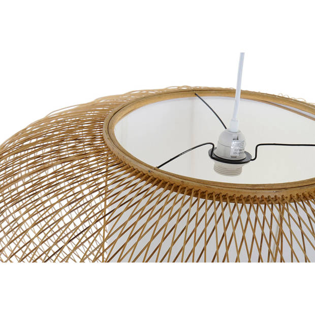 Plafondlamp DKD Home Decor Wit Natuurlijk Bamboe 40 W 83 x 83 x 40 cm