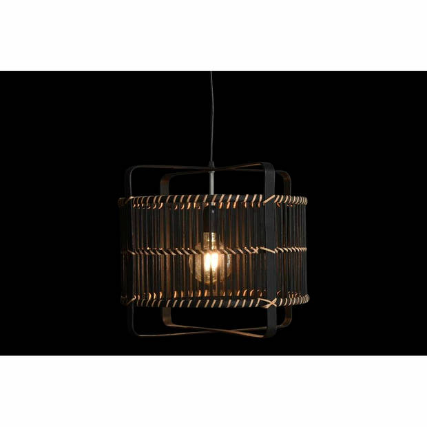 Plafondlamp DKD Home Decor Zwart Bamboe 50 W 40 x 40 x 35 cm