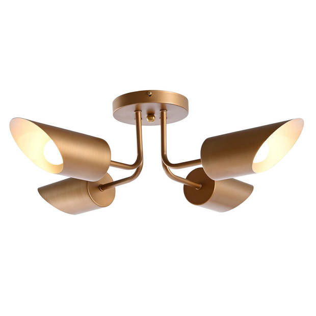 Plafondlamp DKD Home Decor Gouden Metaal 50 W 70 x 70 x 20 cm