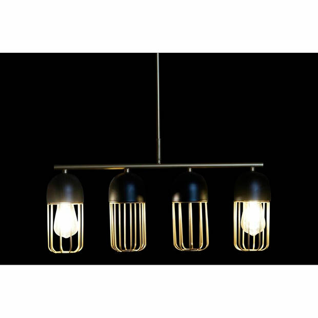 Plafondlamp DKD Home Decor Zwart Gouden 220 V 50 W (60 x 11 x 26 cm)