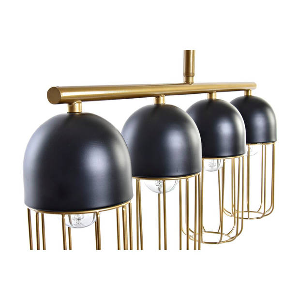 Plafondlamp DKD Home Decor Zwart Gouden 220 V 50 W (60 x 11 x 26 cm)