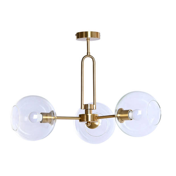 Plafondlamp DKD Home Decor Gouden Metaal Kristal 50 W 56 x 56 x 36 cm