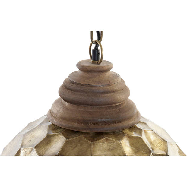 Plafondlamp DKD Home Decor Gouden Hout Metaal 50 W 39 x 39 x 34 cm