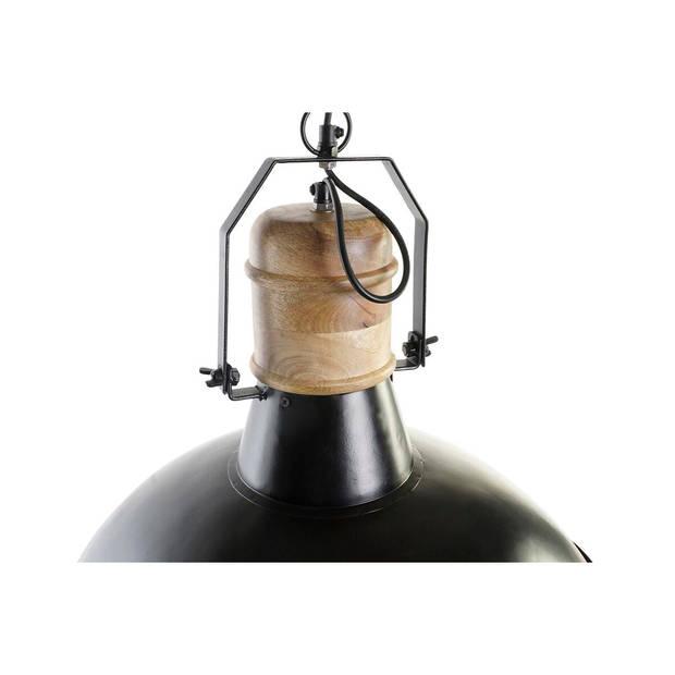 Plafondlamp DKD Home Decor 52 x 52 x 57 cm Zwart Bruin Ijzer Mangohout 50 W