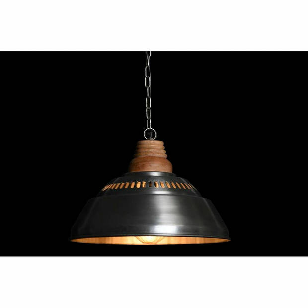 Plafondlamp DKD Home Decor 43 x 43 x 31 cm Zilverkleurig Bruin Ijzer Mangohout 50 W