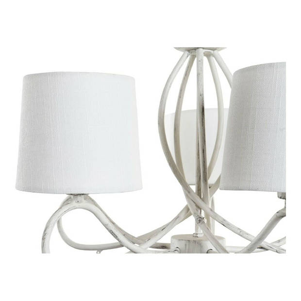 Plafondlamp DKD Home Decor Wit Multicolour Transparant Metaal 25 W Shabby Chic 220 V 54 x 54 x 37 cm