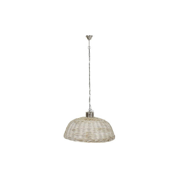 Plafondlamp DKD Home Decor Zilverkleurig Natuurlijk Metaal 50 W 80 x 80 x 47 cm