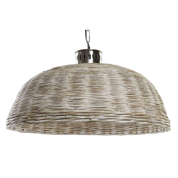 Plafondlamp DKD Home Decor Zilverkleurig Natuurlijk Metaal 50 W 80 x 80 x 47 cm