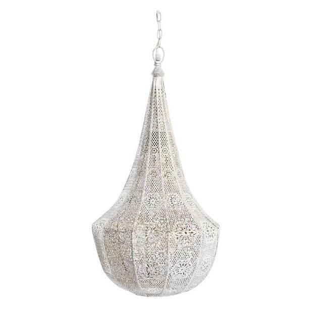 Plafondlamp DKD Home Decor 31 x 31 x 56 cm Natuurlijk Wit Ijzer 50 W