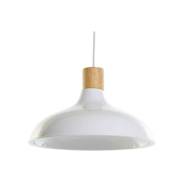 Plafondlamp DKD Home Decor Wit Bruin Metaal Pijnboom 50 W 35,5 x 35,5 x 21 cm