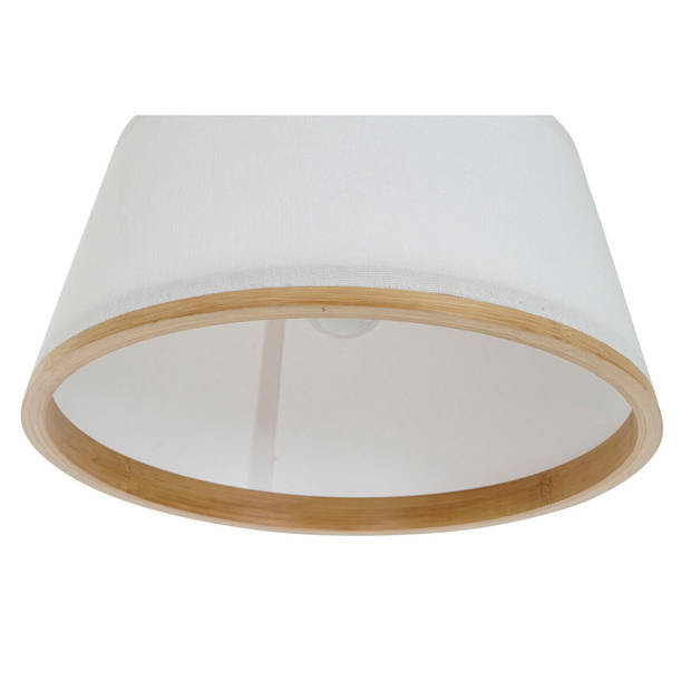 Plafondlamp DKD Home Decor Wit Bruin Natuurlijk Bamboe 50 W 30 x 30 x 20 cm