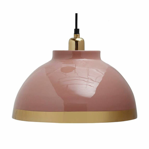 Plafondlamp DKD Home Decor 33 x 33 x 24 cm Roze Metaal Lila 50 W (2 Stuks)