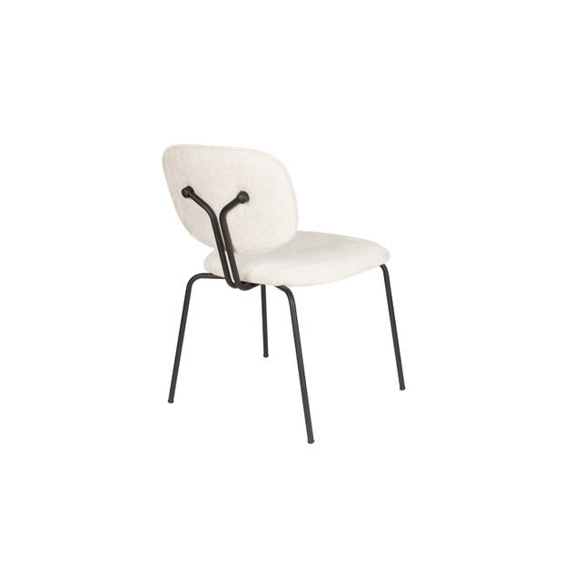 Housecraft Bouton Eetkamerstoelen Off White - Set van 2