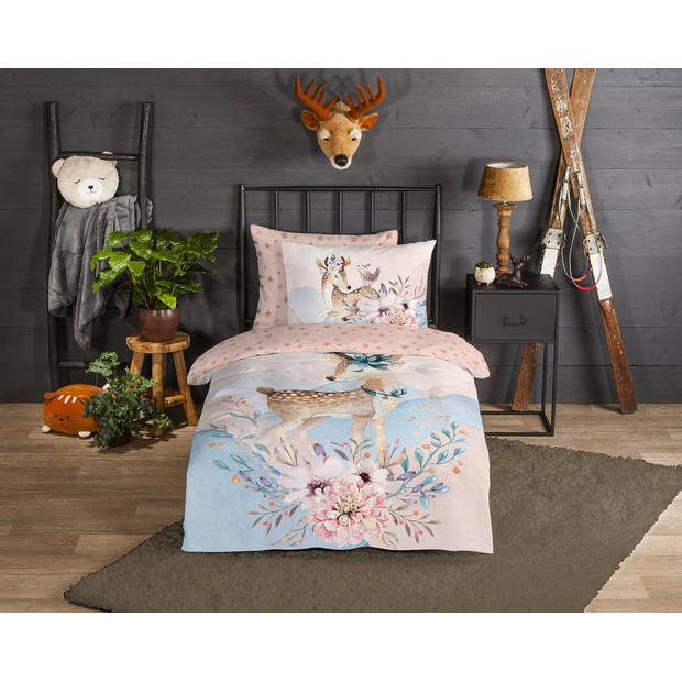 Good Morning Kinderdekbedovertrek Bambi - 140x200/220 cm - Flanel