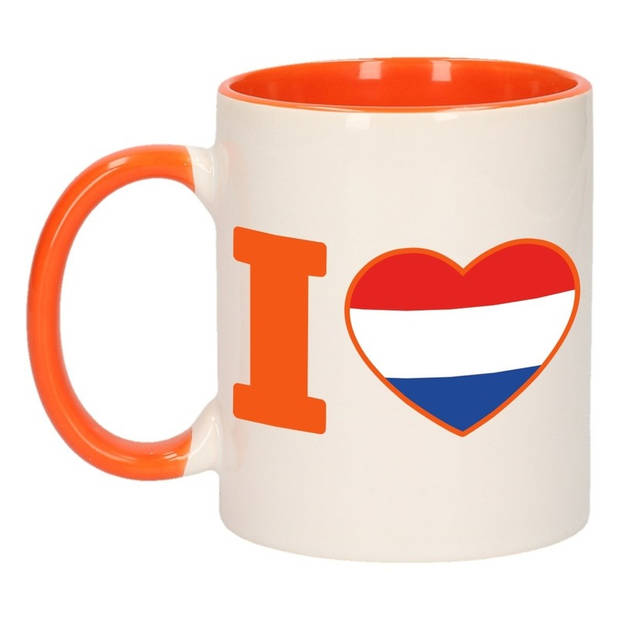 Mok/ beker I love Holland 300 ml - feest mokken