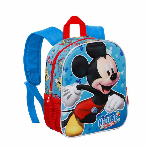 3D-schoolrugzak Mickey Mouse Karactermania Blauw 26 x 11 x 31 cm