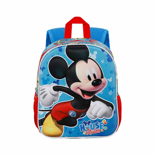 3D-schoolrugzak Mickey Mouse Karactermania Blauw 26 x 11 x 31 cm