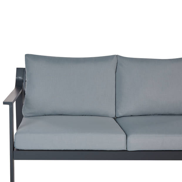 Beliani KIATO - Tuinsofa-Grijs-Aluminium