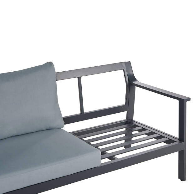 Beliani KIATO - Tuinsofa-Grijs-Aluminium