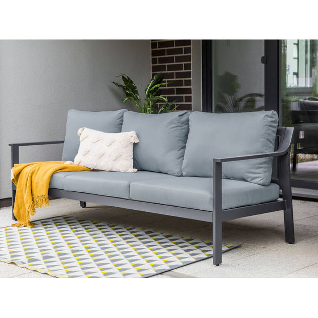 Beliani KIATO - Tuinsofa-Grijs-Aluminium