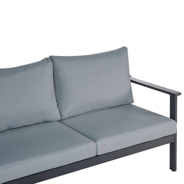 Beliani KIATO - Tuinsofa-Grijs-Aluminium