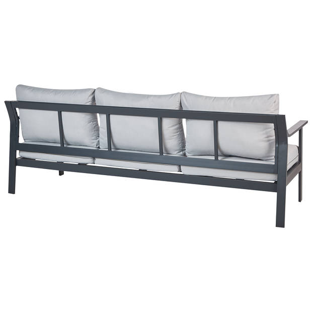 Beliani KIATO - Tuinsofa-Grijs-Aluminium