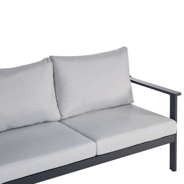 Beliani KIATO - Tuinsofa-Grijs-Aluminium