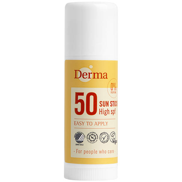 Derma Eco Sun SPF 50 Zonnebrand Stick - 15 ML - Hoge Bescherming - Zonverzorging - Natuurlijke Ingrediënten