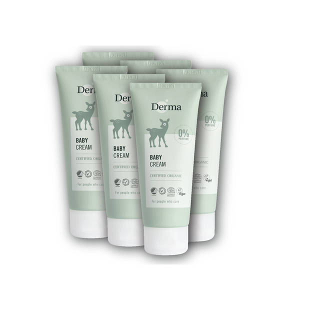 Derma Eco Baby - Crème - 6 x 100 ML - Hypoallergeen - Veganistisch - Parfumvrij