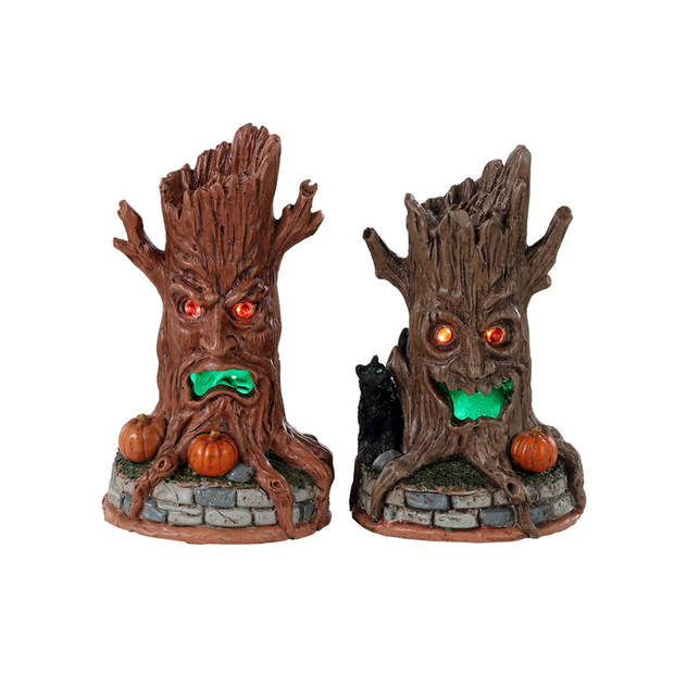 LEMAX - Haunted Tree Trunks Set Of 2 B/O (4.5V)