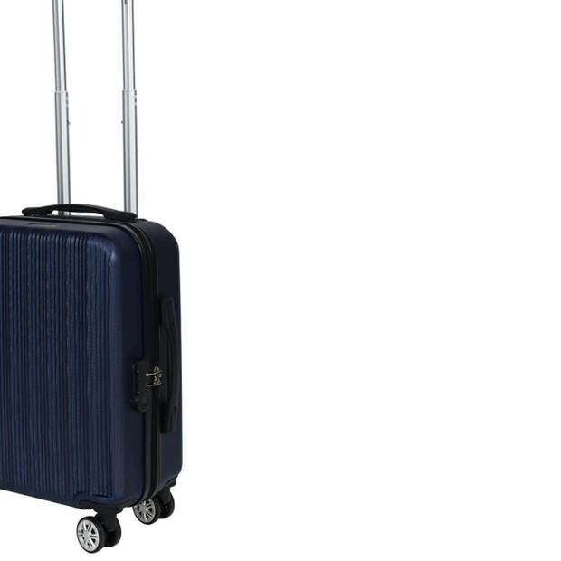 Cabine handbagage reis trolley koffer - zwenkwielen - 52 x 34 x 20 cm - 45 liter - blauw - Handbagage koffers