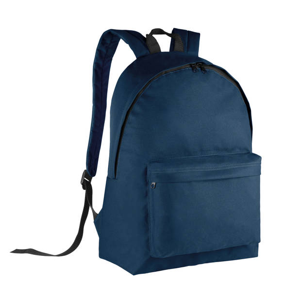 Kimood Schooltas/rugzak voor tieners - 27 L - basisschool - lunchtas - donkerblauw - 30 x 19 x 42 cm - Rugzak - kind