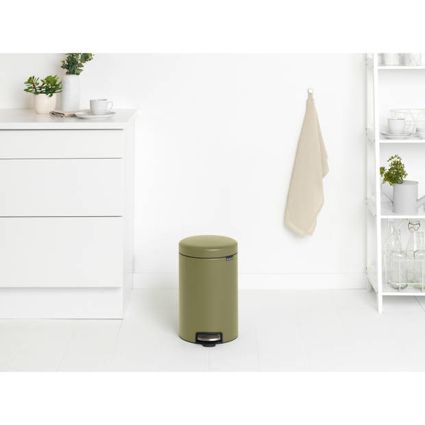 Brabantia NewIcon Prullenbak - 12 liter - Mineral Calm Green