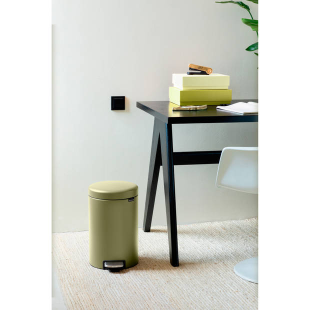 Brabantia NewIcon Prullenbak - 12 liter - Mineral Calm Green