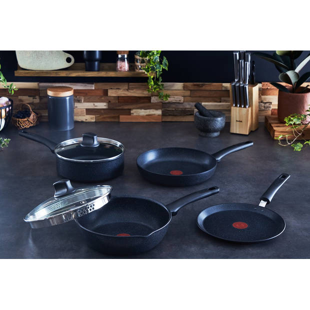 Tefal Black Stone Wokpan - 28 cm - gas, elektrisch, keramisch en inductie