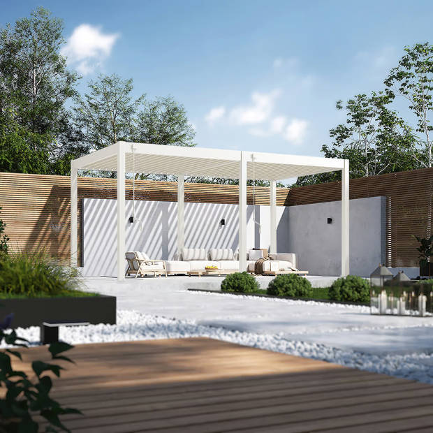 Orion Comfort - terrasoverkapping - 300 x 530 cm - wit