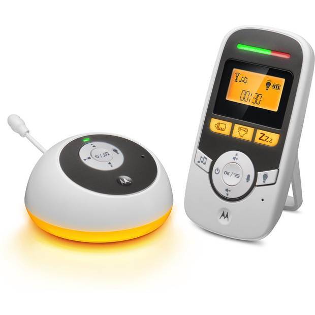 Motorola - Digitale dect Babyfoon - MET Terugspreekfunctie - Slaapliedjes - temperatuurweergave - Wit