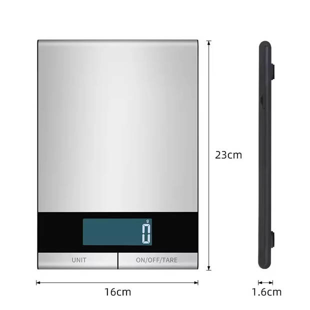 Dooki® Digitale Precisie Keukenweegschaal 1g-10kg Inclusief Batterijen