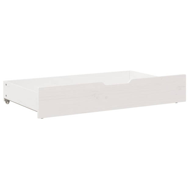 vidaXL Bedlades 2 st 95x55x16 cm massief grenenhout