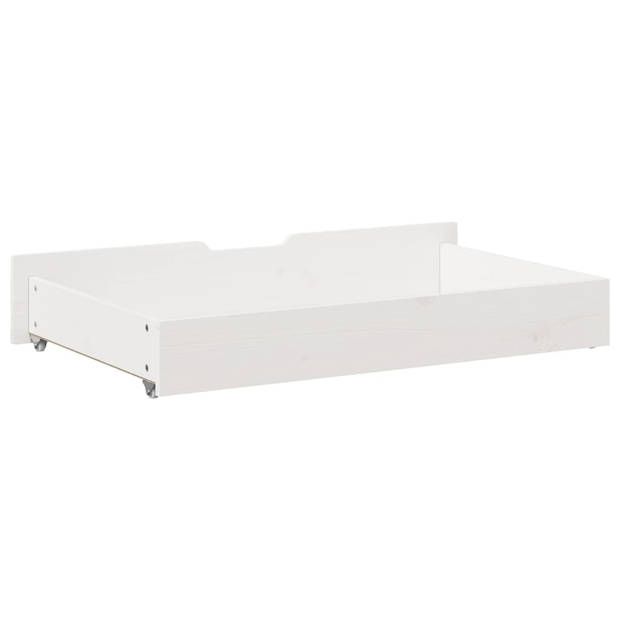 vidaXL Bedlades 2 st 95x55x16 cm massief grenenhout