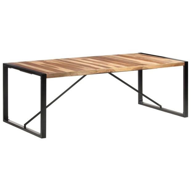 vidaXL Eettafel 220x100x75 cm massief hout