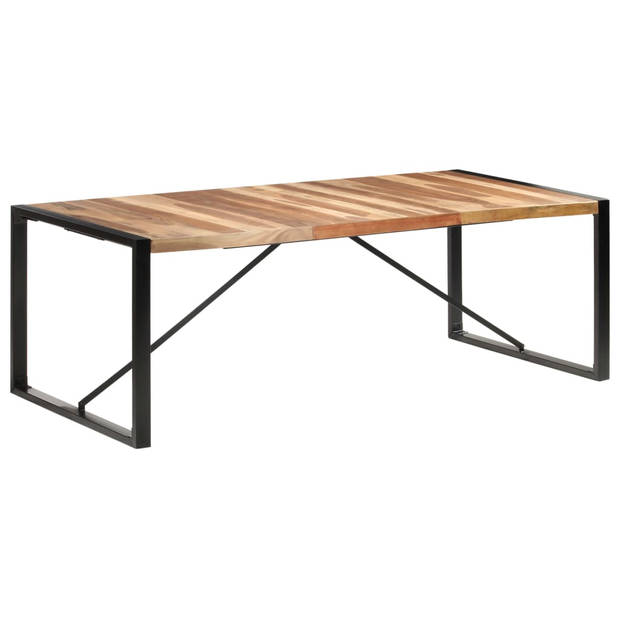 vidaXL Eettafel 220x100x75 cm massief hout