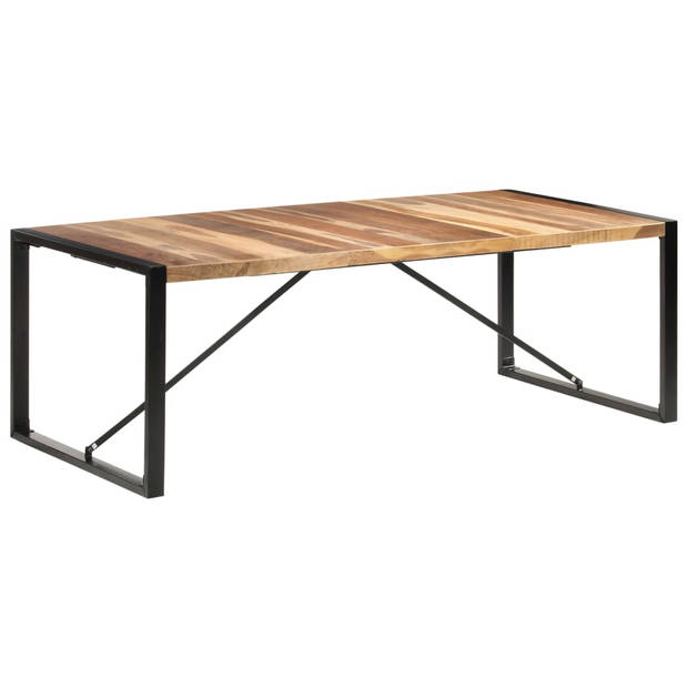 vidaXL Eettafel 220x100x75 cm massief hout