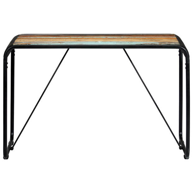 vidaXL Eettafel 118x60x76 cm massief gerecycled hout