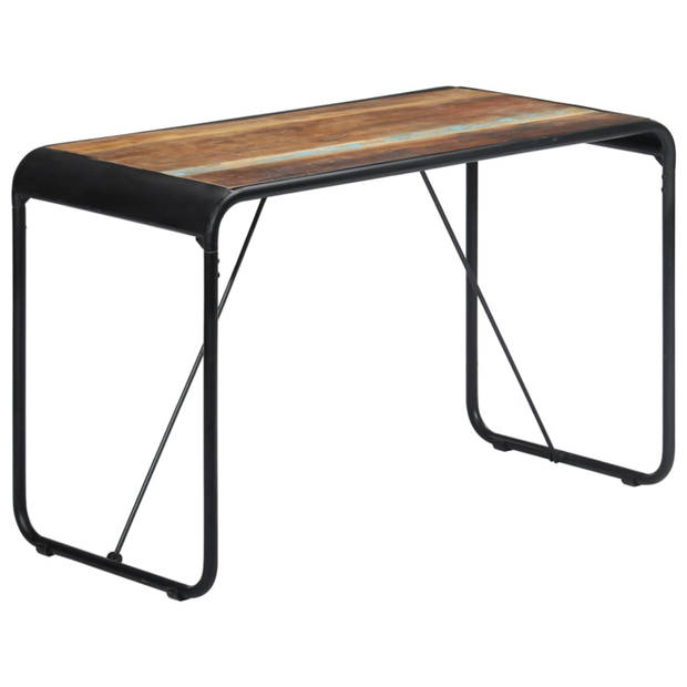 vidaXL Eettafel 118x60x76 cm massief gerecycled hout