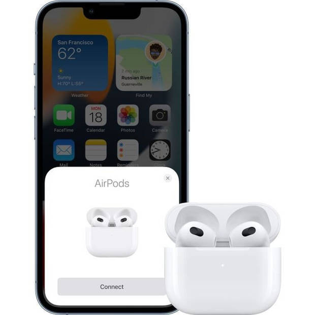 Apple AirPods (3e generatie) met bliksem - Witte lading case