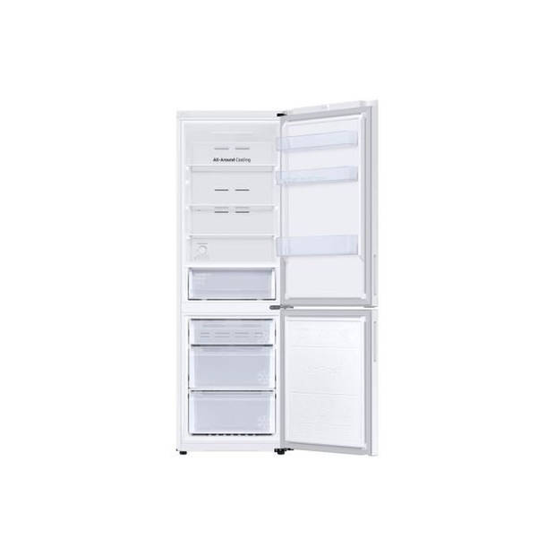 Koel-/vriescombinatie - SAMSUNG - RB33B610EWW - 344 L - 185 cm - Klasse E - No Frost - Interne zijgrepen - Wit