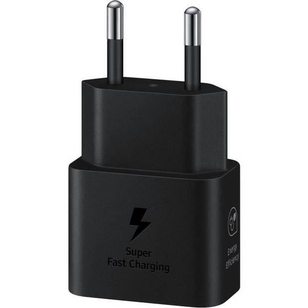 SAMSUNG Fast Sector Charger - 25W USB C met kabel - Zwart